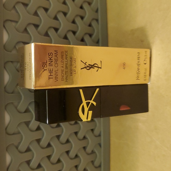 YSL THE INKS VINYL CREAM HIGH-SHINE LIP STAIN 416 CHILI PROVOCATION. BNIB - Picture 4 of 7
